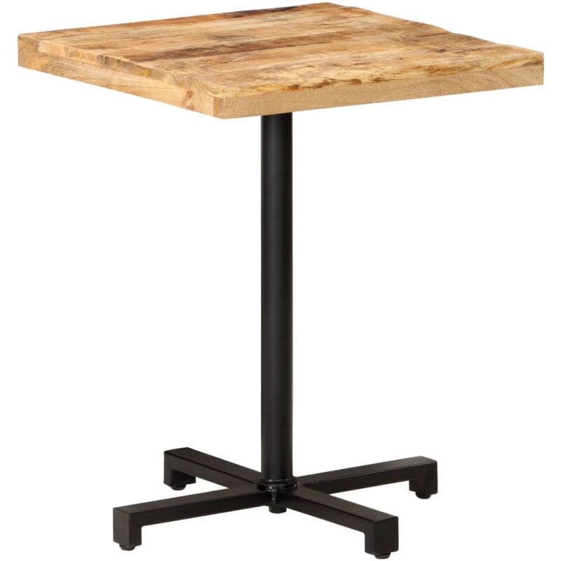 Bistrotisch Quadratisch 60x60x75 cm Raues Mangoholz - Vidaxl