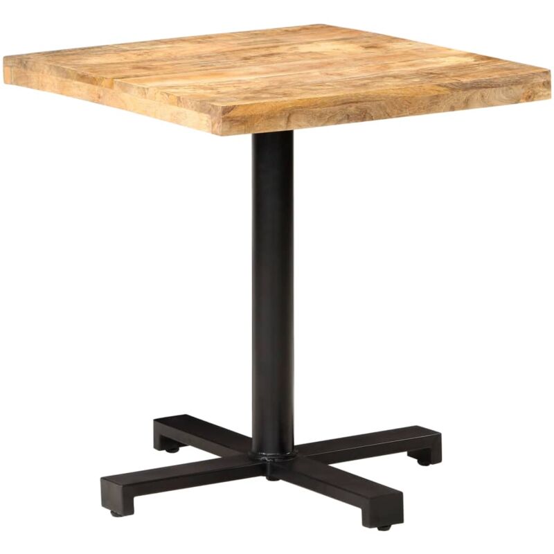 Bistrotisch Quadratisch 70x70x75 cm Raues Mangoholz - Vidaxl
