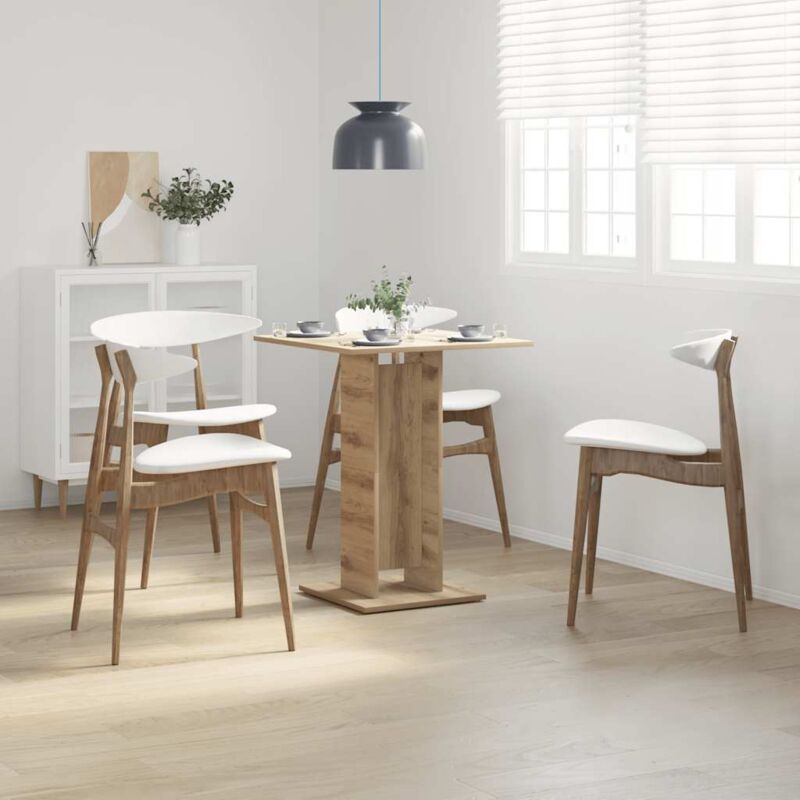Bistrotisch Artisan-eiche 60x60x75 Cm Holzwerkstoff Vidaxl