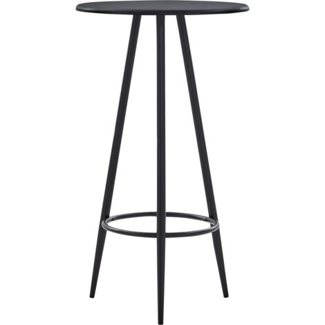 Bartisch Schwarz 60×107,5 cm MDF vidaXL