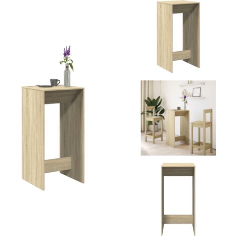 Bartisch Sonoma-Eiche 51x50x103,5 cm Holzwerkstoff - Bartisch - Bartische - Stehtisch - Kneipentisch