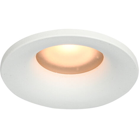 BARTO Einbauleuchte IP44 1 GU10 Sandgestrahltes weißes Aluminium ITALUX DL-60327-IP44-WH