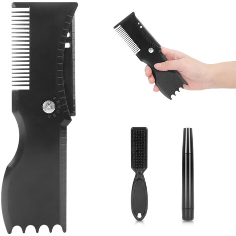 Bartstyling-Set mit Schablonen und Füllpinsel für Männer