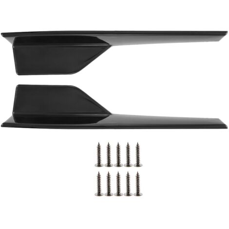 Bas de caisse universels noirs de 450 mm pour véhicules, extensions latérales extérieures inférieures, lèvre de séparateur C--