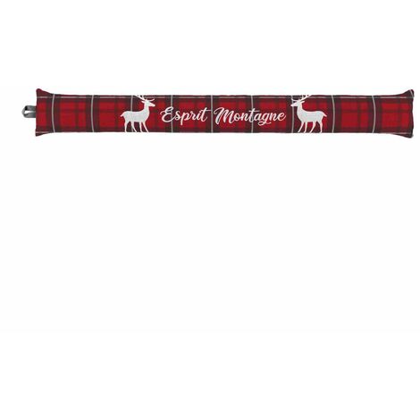 Bas de porte 78 x 10 cm - Esprit montagne - Rouge