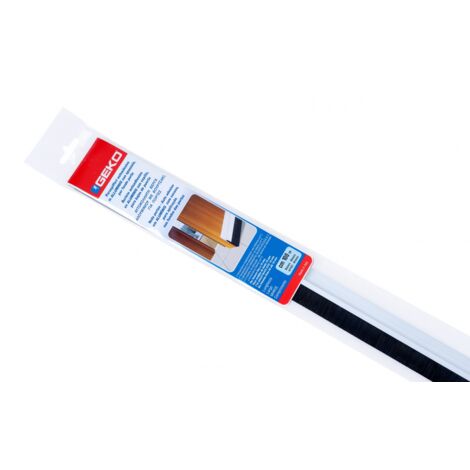 Bas de porte adhésif aluminium brosse blanc 100 cm GEKO