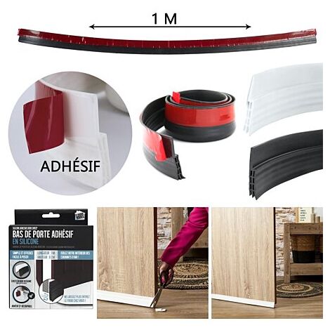 BAS DE PORTE ADHESIF EN SILICONE 100CM M24
