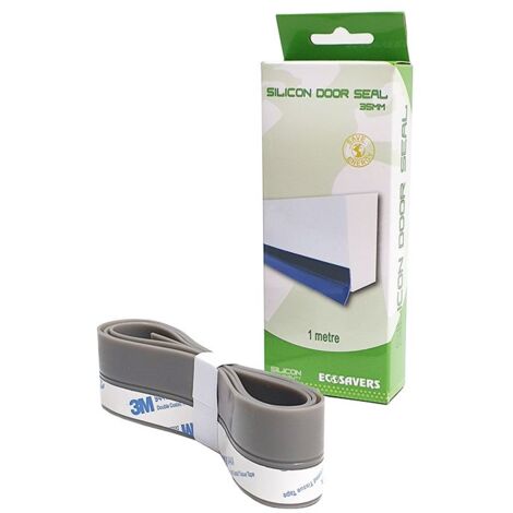 Bas de porte adhésif silicone 1m – Bande adhésive ultra collante 3M – Isolation thermique et phonique – Compatible sols lisses – Eqwergy