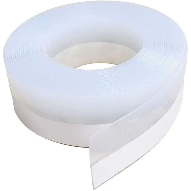 Bas de Porte Bande d'étanchéité Silicone Bande d'étanchéité pour porte et fenêtre Transparent pour étanche, Coupe-vent, étanche à la Poussière,