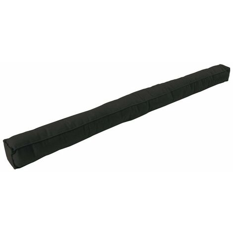 Bas de porte carré à coller textile (bourrelet),  L.95 cm noir