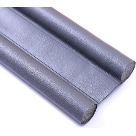 Bas de Porte en Mousse et Polyuréthane Isolant Phonique Thermique Bande Anti l\'air Froid Anti Souris Cafard Insectes Gris