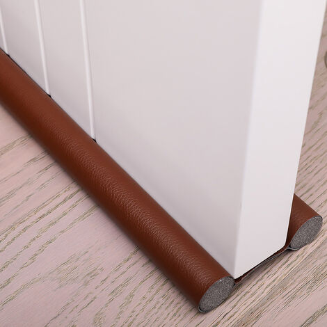 Bas de porte Porte à double isolation Pare-brise Pare-brise à vent froid Pare-brise à double isolation, Pare-brise anti-bruit Joint de porte intérieur universel étanche 96 10 3 cm (Marron)