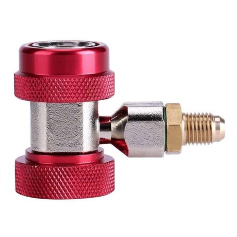 Bas/Haut Connecteur Rapide R134 A/C Adaptateur de Couplage de Climatisation + Extracteur Valve Core(Autre)