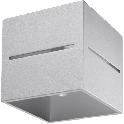 BASALT-DECKENLEUCHTE 1 G9 GRAU ALU LUMILO 02.126.08