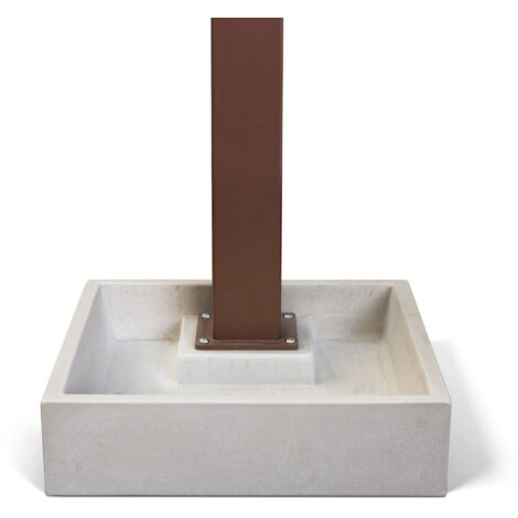 Basamento per Fontana 40x40x10 cm in Calcestruzzo Plinto XL Grigio