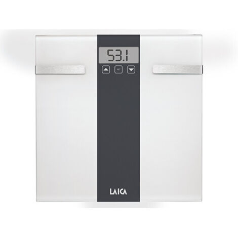 Báscula analizadora con sensor tactil color blanco 180 kg.