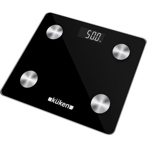 Báscula baño digital bluetooth 200 kg küken