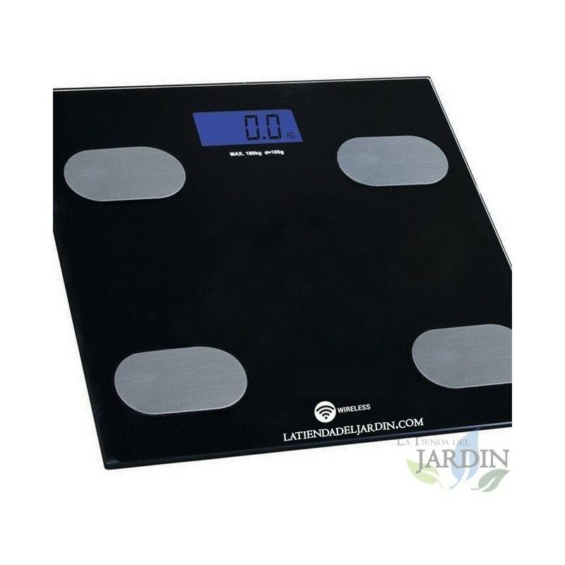 

Báscula baño digital negra 180 Kg