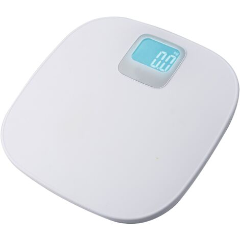 Báscula baño digital plástico blanca küken