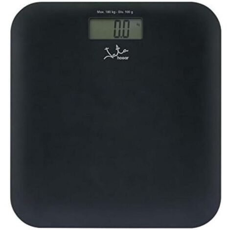 BASCULA BAÑO JATA 430 POLIMERO ABS NEGRA, VISOR LCD, 4 SENSORES, ALTA PRECISION