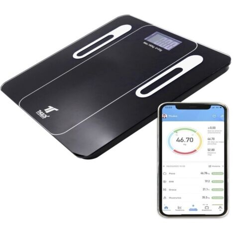 Báscula de Baño Bluetooth múltiples mediciones App para iOS y Android TH-BD121  Oferta exclusiva