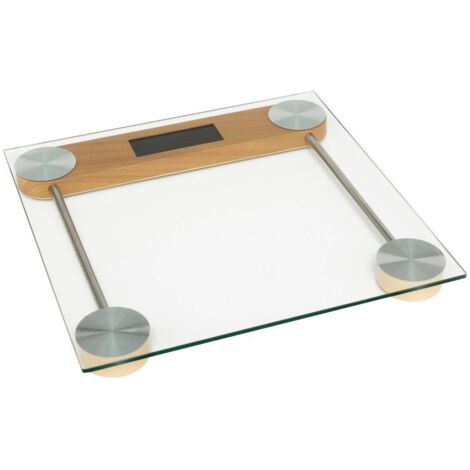 Báscula de baño de cristal 28x28cm - 5five