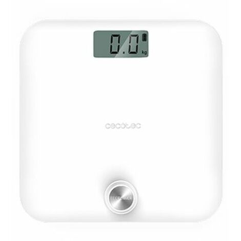 Báscula de baño digital sin pilas de gran superficie y alta precision.
