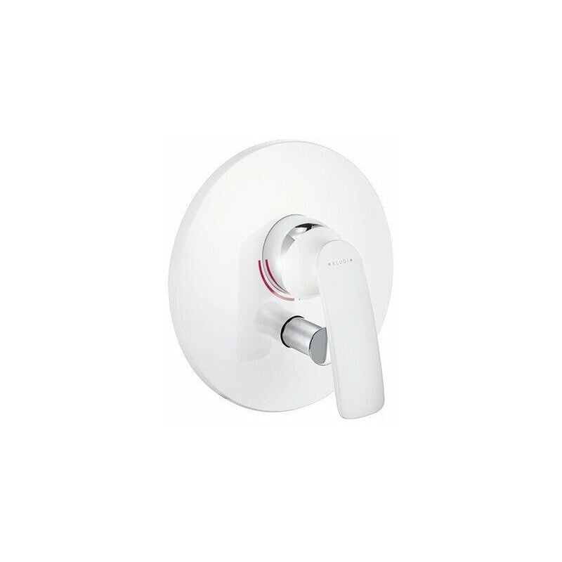 

Báscula de baño-ducha empotrada en cromo blanco