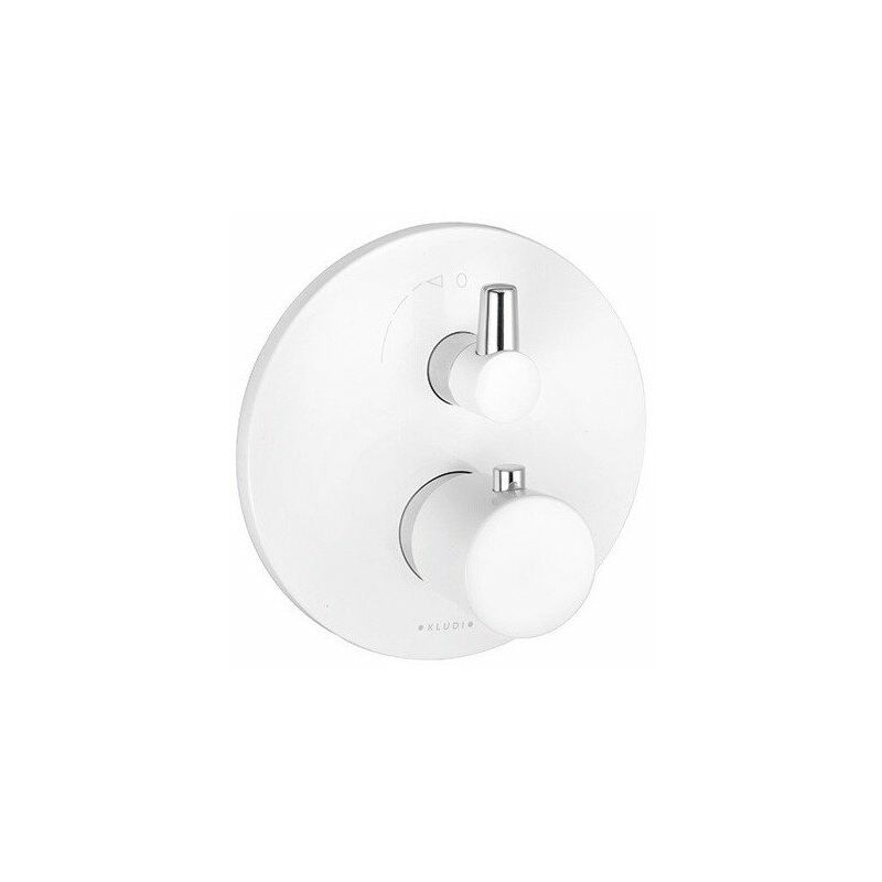 

Kludi - Báscula de baño-ducha empotrada en cromo blanco