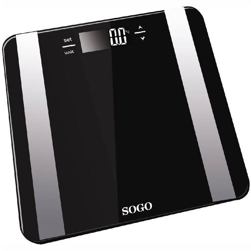 

Báscula de baño eléctrica,150KG - Medidor de agua y Grasa Corporal, Pantalla LCD