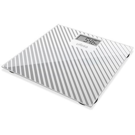 Báscula de Baño electrónica Max 150Kg UFESA BE0907 Gris, Blanco