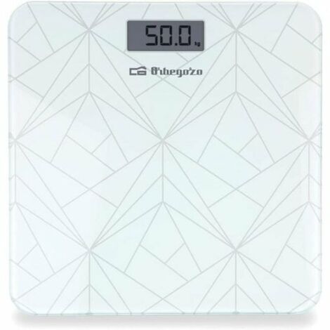 Báscula de Baño Orbegozo PB-2218 A/ Hasta 180kg/ Blanca
