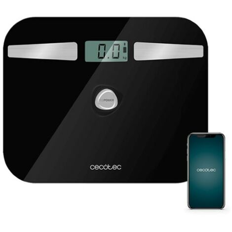 Báscula de baño sin pilas inteligente, de altra precisión y conectividad bluetooth.