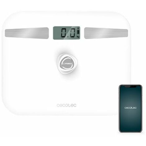 Báscula de baño sin pilas inteligente, de altra precisión y conectividad bluetooth.