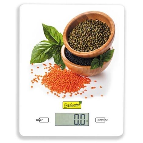 Báscula de cocina de vidrio - Semillas  Maestro MR-1803