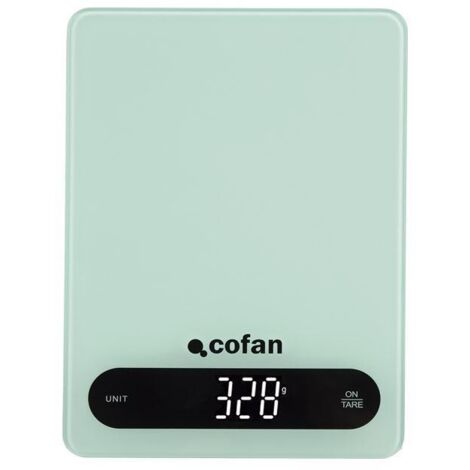 Báscula de cocina digital 10 kg color menta