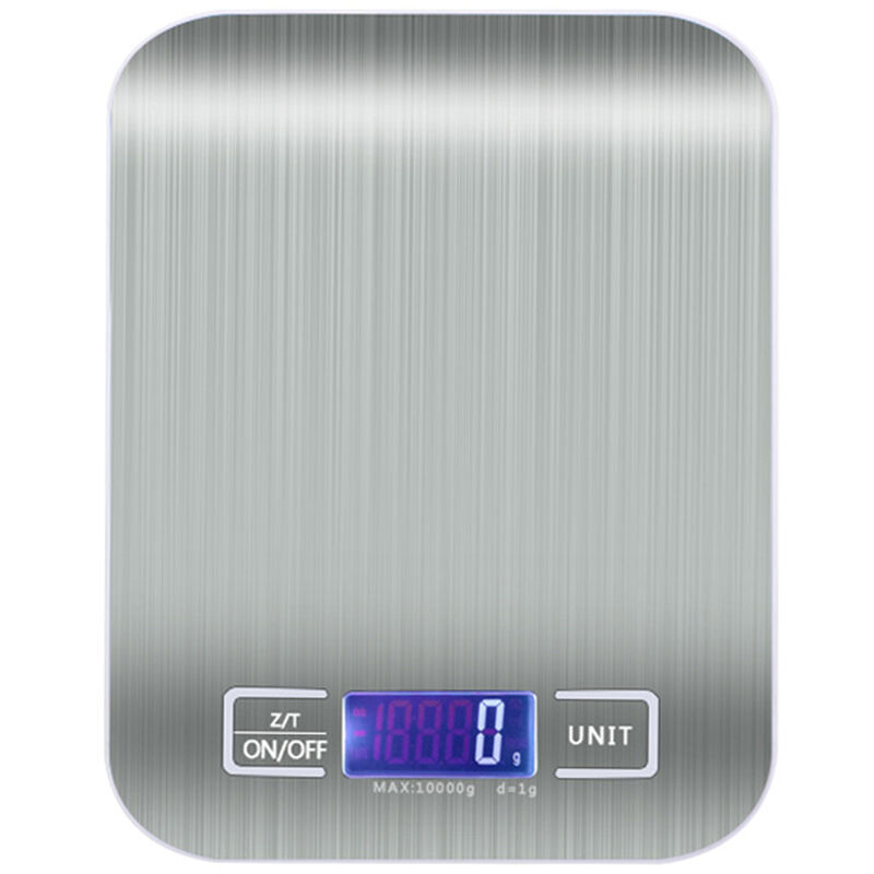 

Bascula de alimentos, Bascula de cocina digital, Bascula de pantalla LCD, Precision de 1 g,Blanco, 10 kg