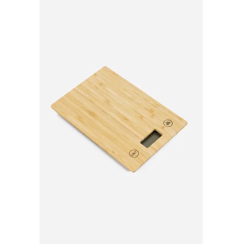 Báscula de cocina digital rectangular - Bambú