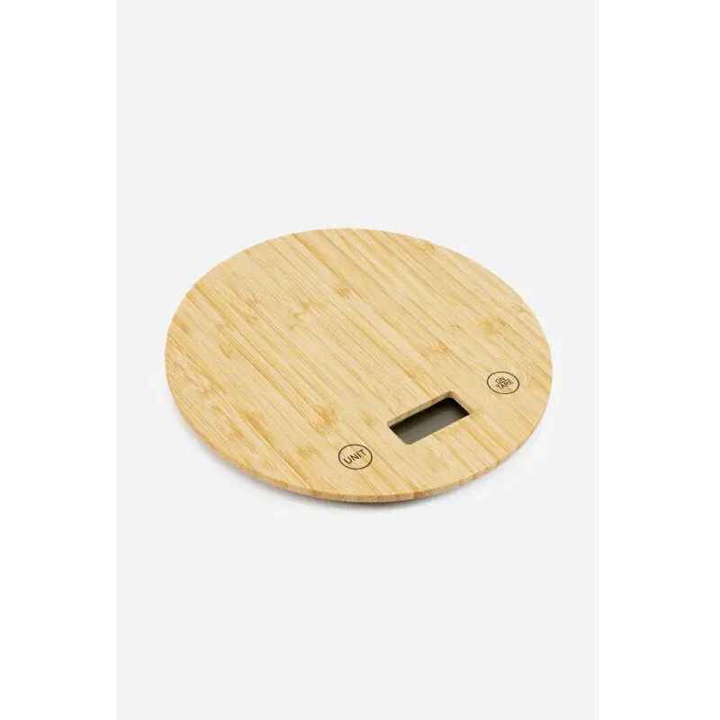 Báscula de cocina digital redonda - Bambú