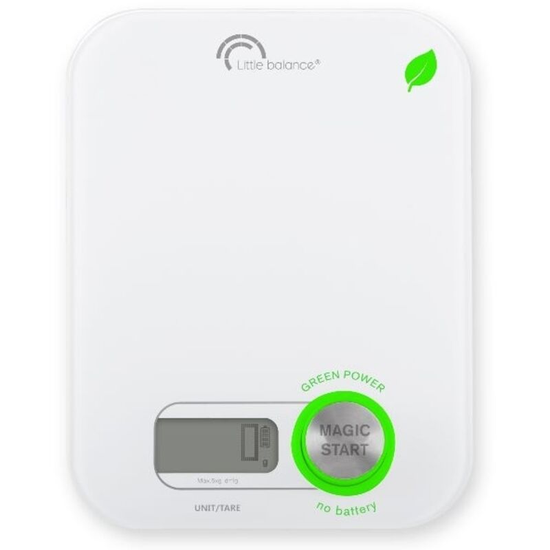 Little Balance - Báscula de cocina electrónica 5kg - 1g blanca - 8198