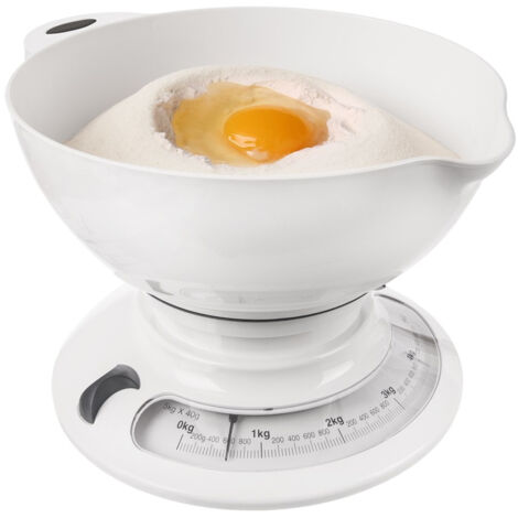 Báscula de cocina mecánica con recipiente de 5 kg