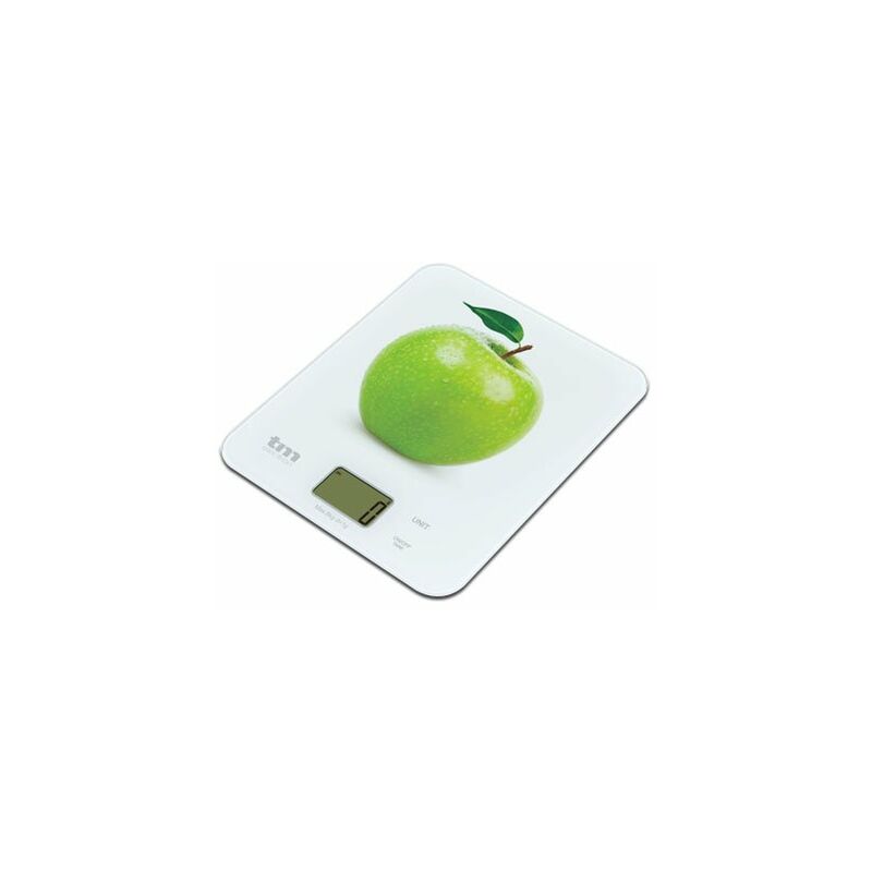 

TMPBS021Báscula digital de cocina ultradelgada con diseño de manzana, pantalla LCD de 18 mm - Tm Electron