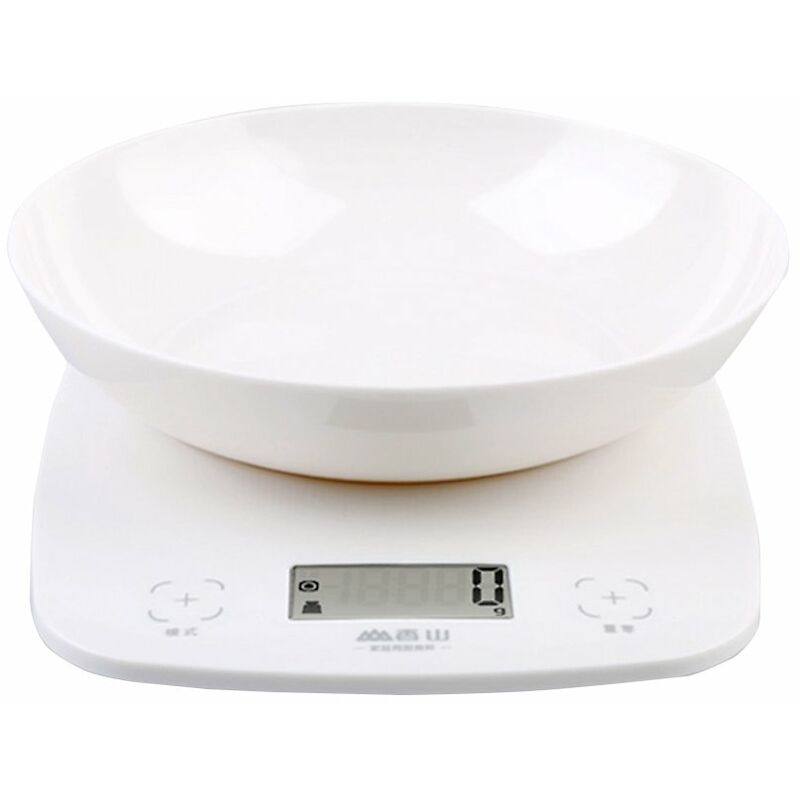 

Bascula de cocina Xiangshan 2g-5kg Pantalla LCD electronica portatil Interruptor tactil inteligente Bascula Bandeja desmontable
