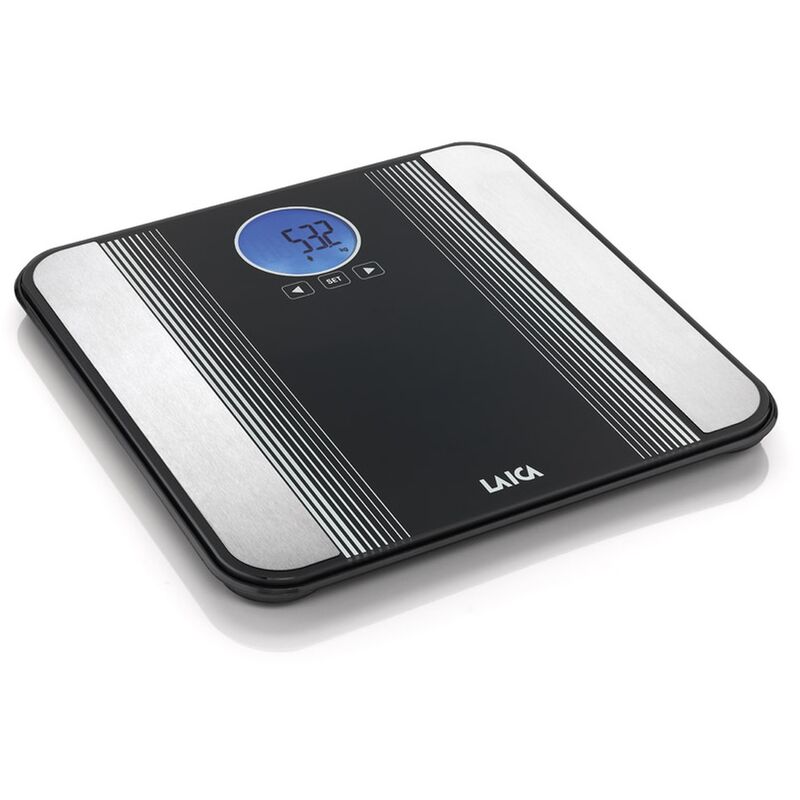 

Báscula analizadora color negro/ gris 180 kg, LCD 6.4 cm