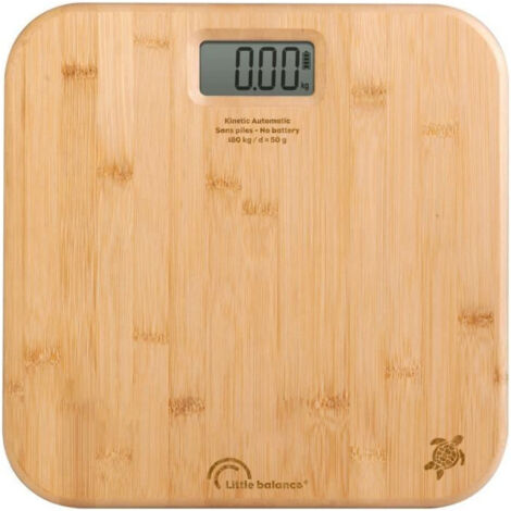 Báscula Digital de Baño Little Balance Automática Kinetic Bambú