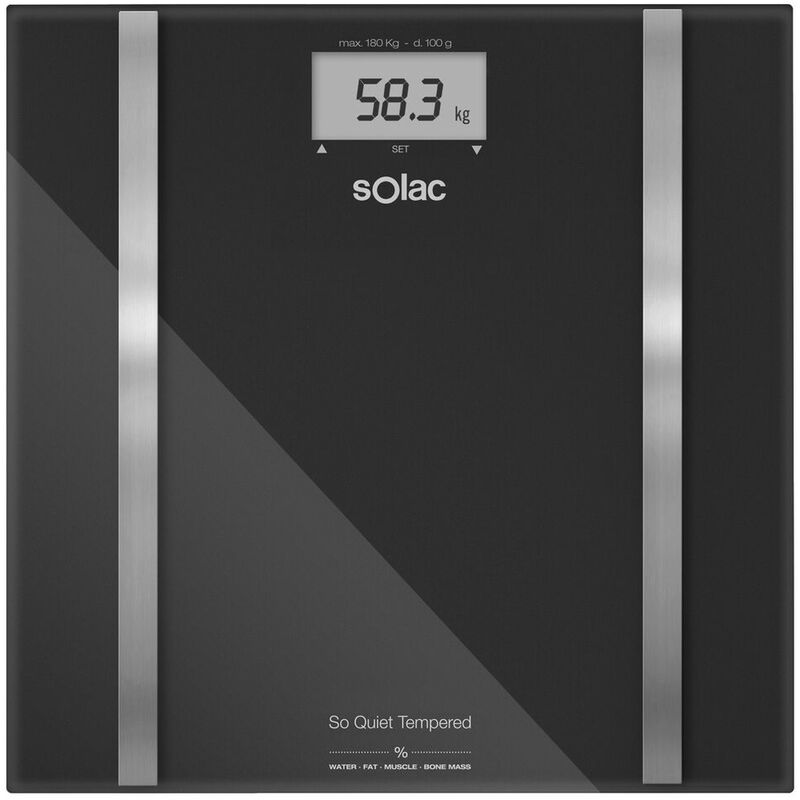 

Bh Design - Báscula Digital de Baño Solac PD7636 Negro