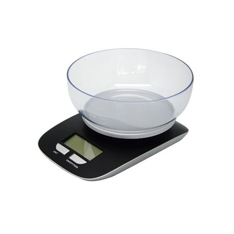 Báscula digital de cocina con pantalla LCD y recipiente (carga máxima de 5kg)