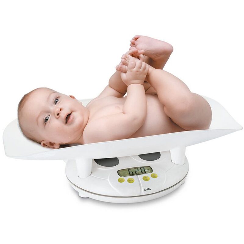 

Báscula electrónica para bebes en blanco 20 kg, LCD 7.7 x 3 cm