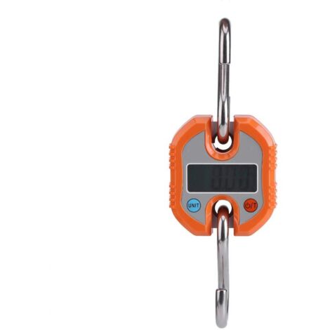 Báscula electrónica portátil para equipaje, báscula digital para maletas de viaje (naranja)