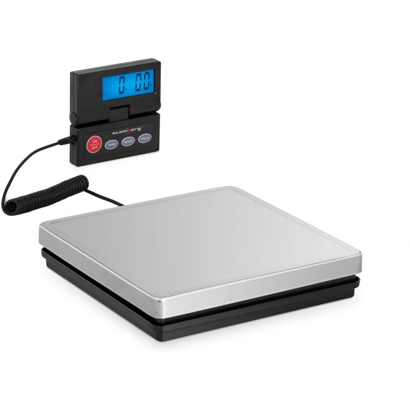 Steinberg Systems - Báscula para paquetería digital - 50 kg / 10 g - 25 x 25 cm - lcd externa